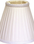 White Silk Empire Lamp Shade