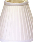 White Silk Empire Lamp Shade