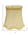 Slate Gray Silk Bell Lamp Shade