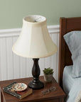 Slate Gray Shantung Silk Bell Lamp Shade