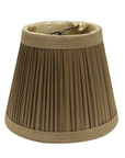 Ash Gray Taffeta Pleated Empire Lamp Shade