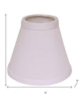 White No Slub Innsbruck Empire Lamp Shade