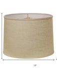 Light Yellow Linen Drum Lamp Shade