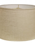 Light Yellow Linen Drum Lamp Shade
