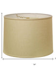 Beige Linen Drum Lamp Shade