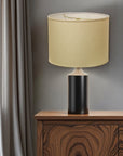 Beige Linen Drum Lamp Shade