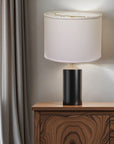 White No Slub Innsbruck Drum Lamp Shade