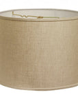 16" Dark Wheat Throwback Drum Linen Lampshade