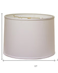 White No Slub Innsbruck Drum Lamp Shade
