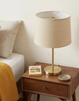 Light Yellow Linen Drum Lamp Shade