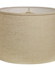 Light Yellow Linen Drum Lamp Shade