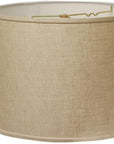 Dark Brown Linen Drum Lamp Shade