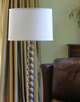 18" White Throwback Drum No Slub Lampshade