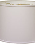 18" White Throwback Drum No Slub Lampshade