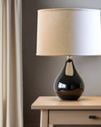 18" Parchment Biege Throwback Drum Linen Lampshade