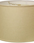 18" Parchment Biege Throwback Drum Linen Lampshade