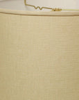 18" Parchment Biege Throwback Drum Linen Lampshade