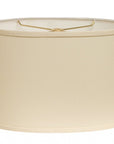 Ivory No Slub Innsbruck Oval Lamp Shade