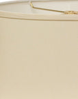 Ivory No Slub Innsbruck Oval Lamp Shade