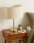 Ivory No Slub Innsbruck Oval Lamp Shade