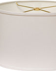White No Slub Innsbruck Oval Lamp Shade