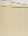Beige Linen Oval Lamp Shade