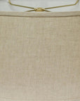 Dark Brown Linen Oval Lamp Shade