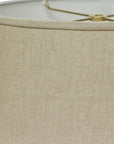 Dark Brown Linen Oval Lamp Shade
