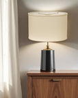 Ivory No Slub Innsbruck Oval Lamp Shade
