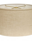 Light Yellow Linen Oval Lamp Shade