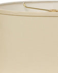 Ivory No Slub Innsbruck Oval Lamp Shade