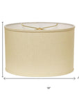 Beige Linen Oval Lamp Shade