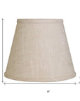 Light Yellow Linen Empire Lamp Shade
