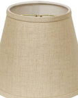 8" Dark Wheat Hardback Empire Linen Lampshade