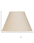 Ivory No Slub Innsbruck Empire Lamp Shade