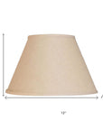 Dark Brown Linen Empire Lamp Shade