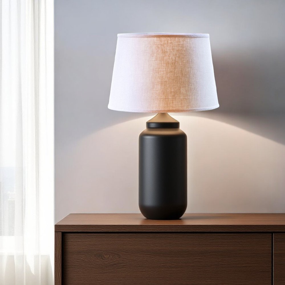 Beige Linen Empire Lamp Shade