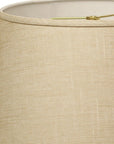 16" Light Wheat Rounded Empire Slanted Linen Lampshade