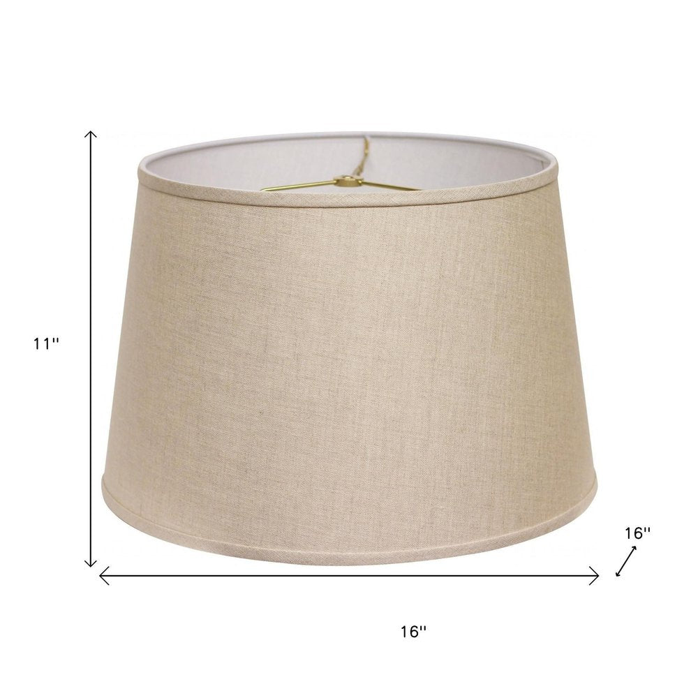 Beige Linen Empire Lamp Shade