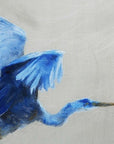 Set of Two Blue Heron Framed Art