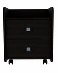 22" Wood Two Drawer Nightstand