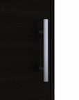 23" Black Wood Nightstand