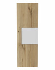 Light Oak and White Multi Purpose Vertical Hanging Cabinet