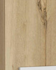 Light Oak and White Multi Purpose Vertical Hanging Cabinet