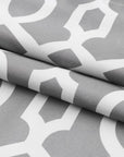84" Gray Trellis Black Out Window Curtain Panel