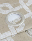 84” Sand Interlock Pattern Window Curtain Panel