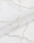 84” Charcoal Trellis Pattern Embroidered Window Curtain Panel