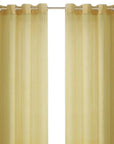 Set of Two 84"  Gold Solid Modern Window Panels