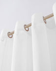 Set of Two 84"  White Solid Modern Window Panels