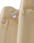Set of Two 84"  Tan Solid Modern Window Panels